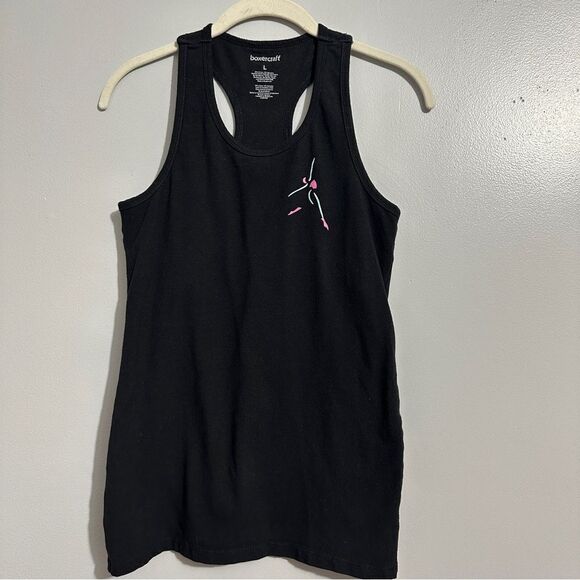 Boxercraft Team black tank top with built in bra size L - Picture 1 of 7